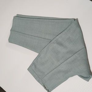 Alfred Dunner Heather Green Pull on Ankle Pants sz 16W